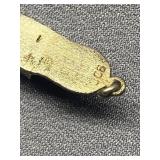 Vintage 90% Silver 900 Enamel Slipper Charm
