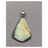 Sterling Silver 925 Opal Pendant