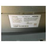 Lot of 3 - Sanus 34" Steel Cases on Casters with Stereo Mixers and a Cracked Samsung 49" Monitor
