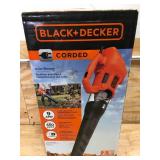 BLACK+DECKER 9 AMP 140 MPH 450 CFM Corded Electric Handheld Axial Leaf Blower Model # BEBL750