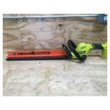 RYOBI ONE+ 18V 22 in. Lithium-Ion Cordless Hedge Trimmer Model # P2609VNM - Tool Only