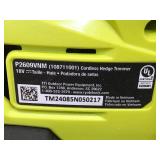 RYOBI ONE+ 18V 22 in. Lithium-Ion Cordless Hedge Trimmer Model # P2609VNM - Tool Only