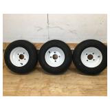 Lot of 3 - Trailer Tires 4.80/4.00-8 LRB (Retails for $67)