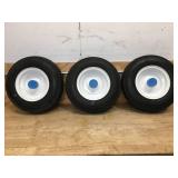 Lot of 3 - 1" HS Fixed Hub WB Tires 480-8 LRB (Retails for $99)