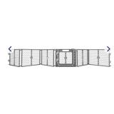 EVERYYAY In The Zone Convertible Plastic Walk Through Pet Gate & Play Pen