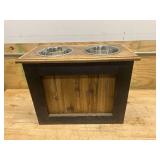 Custom Built Dog Eating/Drinking Station