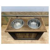 Custom Built Dog Eating/Drinking Station