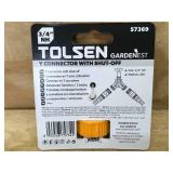 Lot of 13 - Tolsen Y Connector with Shut-Off