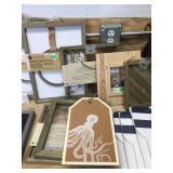Lot of Various Picture Frames and Wall Decorations