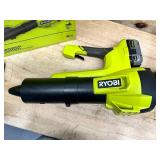 RYOBI ONE+ 18V 100 MPH 350 CFM Cordless Battery Variable Speed Jet Fan Leaf Blower with 4.0 Ah Battery and Charger