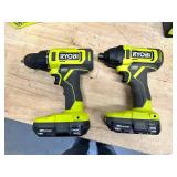 RYOBI ONE+ 18V Cordless 2-Tool Combo Kit with Drill/Driver, Impact Driver, (2) 1.5 Ah Batteries, and Charger