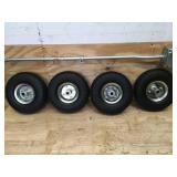 Lot of 4 - Ironton 10" Knobby Pneumatic Tires (Retails for $25)