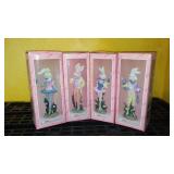 Boy / Girl Rabbit Figurines (4) 9 in. Tall
