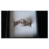 Clear Gemstone Ring.