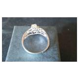 Clear Gemstone Ring.