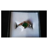 Green Gemstone Ring.