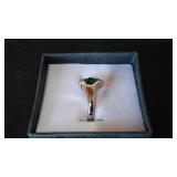 Green Gemstone Ring.