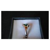 Green Gemstone Ring.