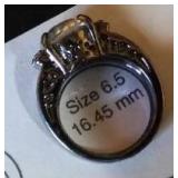 Clear Gemstone Ring.