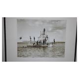 Vintage Framed Scenic Water Prints (5)