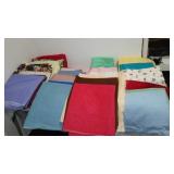 Cotton, Jersey, Flannel Remnants In Covered Tote.