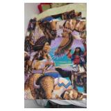 Cotton, Jersey, Flannel Remnants In Covered Tote.