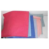 Cotton, Jersey, Flannel Remnants In Covered Tote.