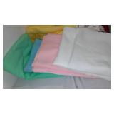 Cotton, Jersey, Flannel Remnants In Covered Tote.