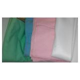 Cotton, Jersey, Flannel Remnants In Covered Tote.