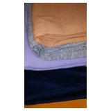 Cotton, Jersey, Denim, Flannel Remnants In Covered Tote.