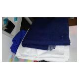 Cotton, Jersey, Denim, Flannel Remnants In Covered Tote.