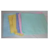 Cotton, Jersey, Denim, Flannel Remnants In Covered Tote.