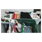 Flannel, Denim, Cotton, Craft Prints In Covered Tote.