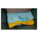 Flannel, Denim, Cotton, Craft Prints In Covered Tote.