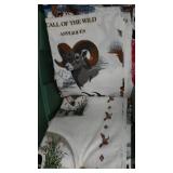 Flannel, Denim, Cotton, Craft Prints In Covered Tote.