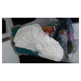 Flannel, Denim, Cotton, Craft Prints In Covered Tote.