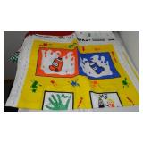 Flannel, Denim, Cotton, Craft Prints In Covered Tote.