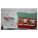 Flannel, Denim, Cotton, Craft Prints In Covered Tote.