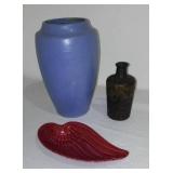 Redwing Pottery Wing Dish And More (3).