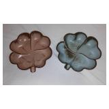 Vintage Frankoma Pottery Shamrock Dish (2).