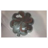 Vintage Frankoma Pottery Shamrock Dish (2).