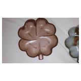 Vintage Frankoma Pottery Shamrock Dish (2).