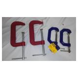 2 and 4 Inch C Clamps (4)