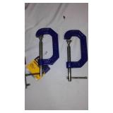 2 and 4 Inch C Clamps (4)