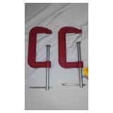 2 and 4 Inch C Clamps (4)