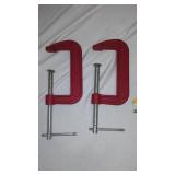 2 and 4 Inch C Clamps (4)