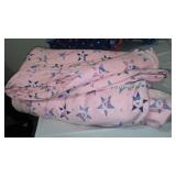 Flannel, Jersey, Cotton, Remnant Material. 18 Gal. Rubbermaid Roughneck Covered Tote.