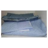 Quilted, Corduroy, Cotton, Terrycloth, Batting Remnant Material in Covered Tote