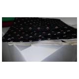 Fleece, Tulle, Upholstery Remnant Material in Covered Tote.