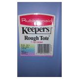 Fleece, Tulle, Upholstery Remnant Material in Covered Tote.